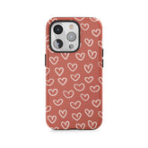 Terakotos meilės Doodles